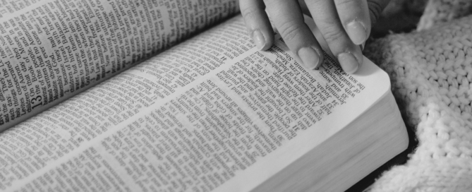woman reading the bible